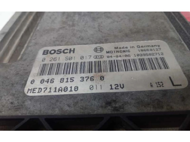 Блок управления двигателем Блок управления 0261S01017 Alfa Romeo 166