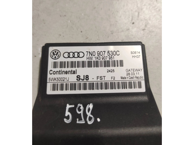 Модуль управления gateway Skoda Octavia Mk2 (1Z) 2004 - 2013 года 7N0907530C, 5WK50021J