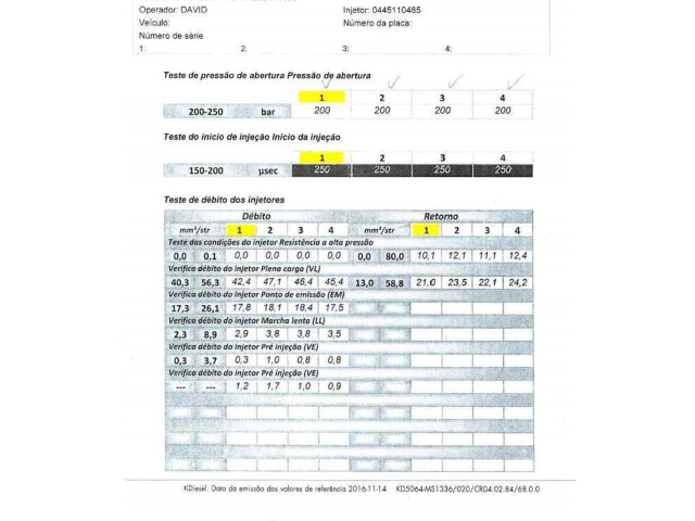 Форсунка 166008399R Dacia Duster