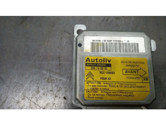 Блок подушек безопасности 9637169880, CENTRALITAAIRBAG Citroen Berlingo