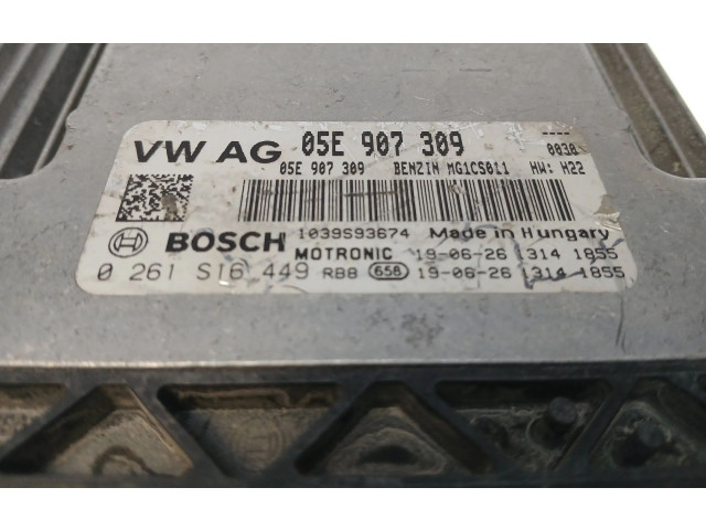 Блок управления двигателя 05E907309, 0261S16449   Volkswagen Touran III