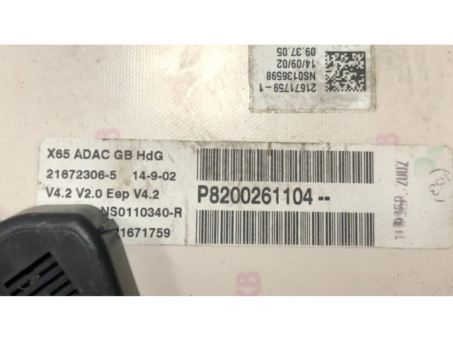 Панель приборов P8200261104, 21672306   Renault Clio II       