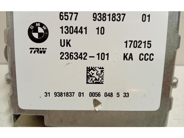 Блок подушек безопасности 6577938183701, 6577938183701 Mini One - Cooper Coupe R56