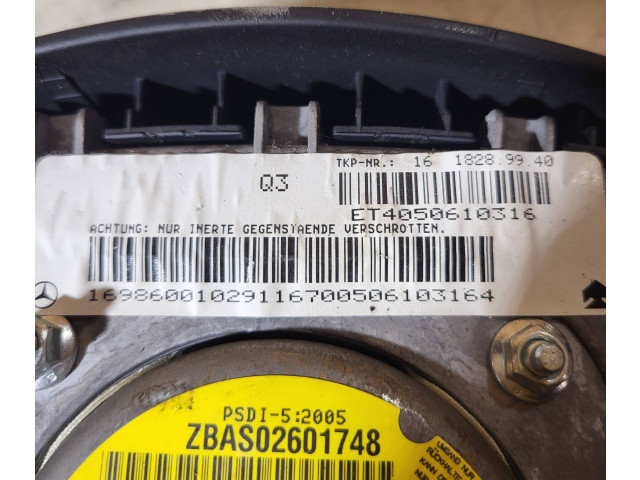 Подушка безопасности водителя 1618289940, ZBAS02601748   Mercedes-Benz A W168