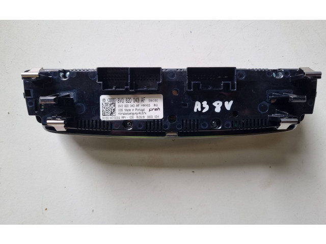 Блок управления климат-контролем 8V0820043AF Audi A3 S3 8V