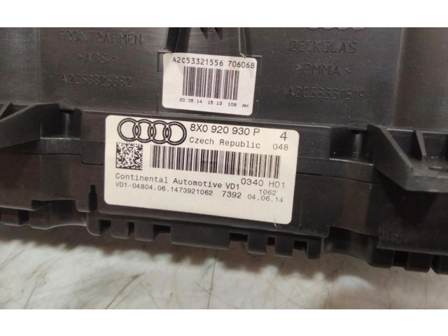 Спидометр (приборный щиток) 8X0920930C Audi A5 Sportback 8TA