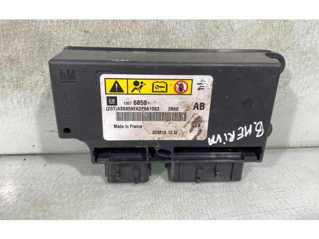 Блок подушек безопасности 13576859 Opel Meriva B