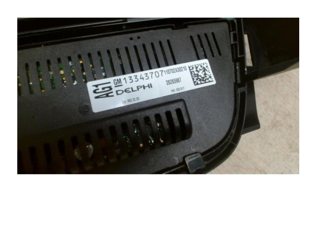 Блок управления климат-контролем 13346091, 13346091   Opel Meriva B