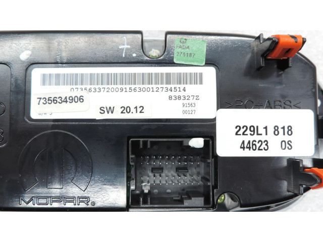 Блок управления климат-контролем 735634906, 735657794   Jeep Renegade