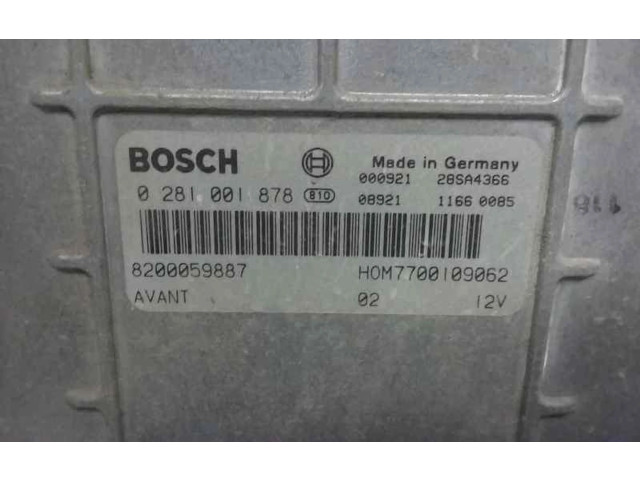 Блок управления 0281001878, 0090047 Renault Clio II