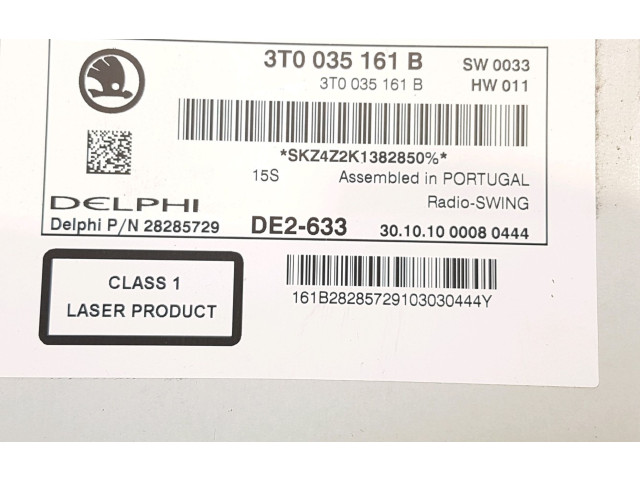 Радио/ проигрыватель CD/DVD / навигация       Skoda Superb B5 (3U)  2001 - 2008 года   