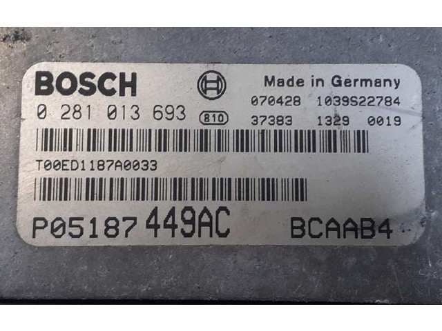 Řídící jednotka P05187449AC, 0281013693   Dodge Caliber 2007