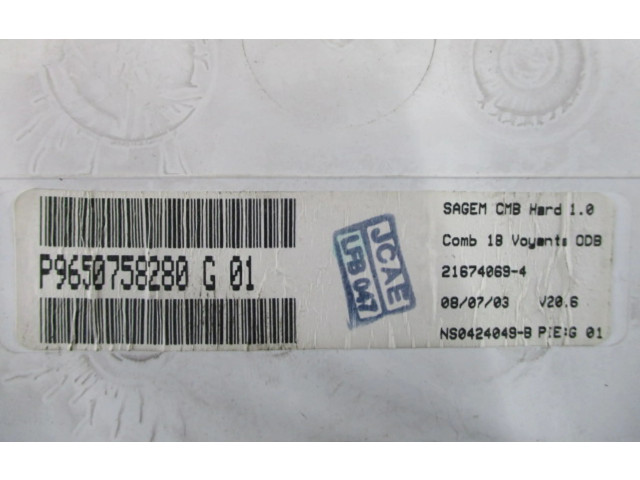 Панель приборов 9650758280G01, 9650758280G01 Alpine C2