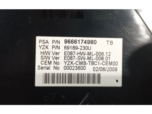 Přístrojová deska Peugeot 3008 I 2010 9666174980
