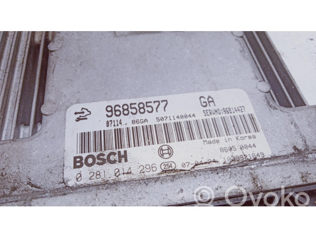 Řídící jednotka 96858577, 0281014296 Chevrolet Captiva 2008