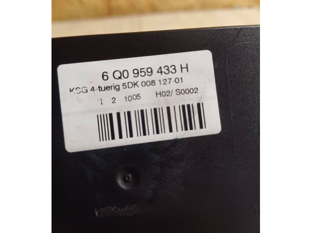 Блок комфорта 6Q0959433H, 5DK00812701 Skoda Fabia Mk1 (6Y)