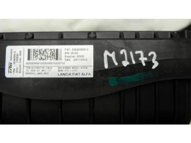 Подушка безопасности пассажира 00505085810, M2173   Alfa Romeo Giulietta