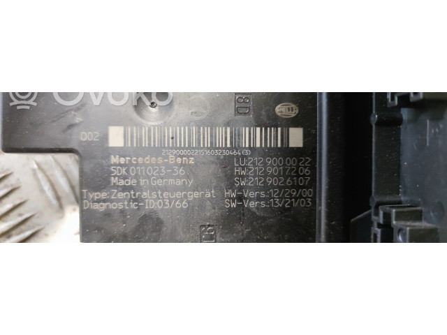   Pojistková skříňka A2129000022   Mercedes-Benz E W212 2016