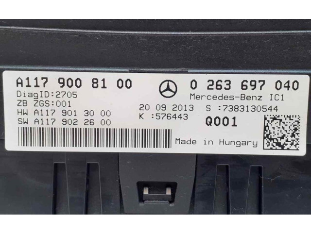 Přístrojová deska Mercedes-Benz CLA C117 X117 W117 2013 A1179008100