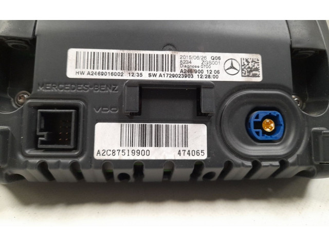 Дисплей    A2469016002   Mercedes-Benz A W176