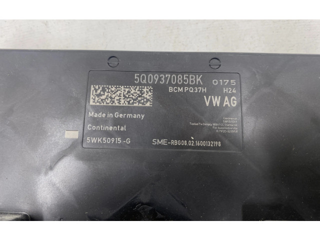 Блок комфорта 5Q0937085BK, 5WK50915G Audi A3 S3 8V