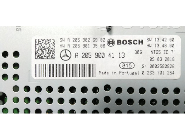 Дисплей A2059004113, A2059001713 Mercedes-Benz GLC C253