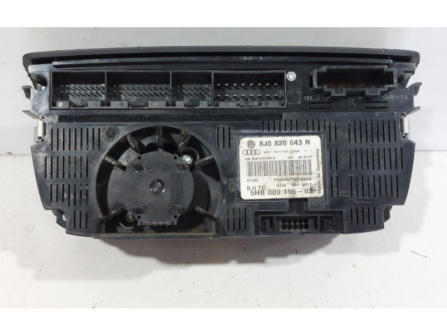 Блок управления климат-контролем 8J0820043R, 8J0820043R   Audi TT TTS Mk2
