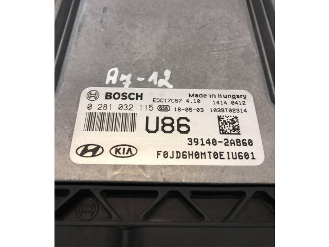 Блок управления двигателя 391402A860, 0281032115 KIA Ceed