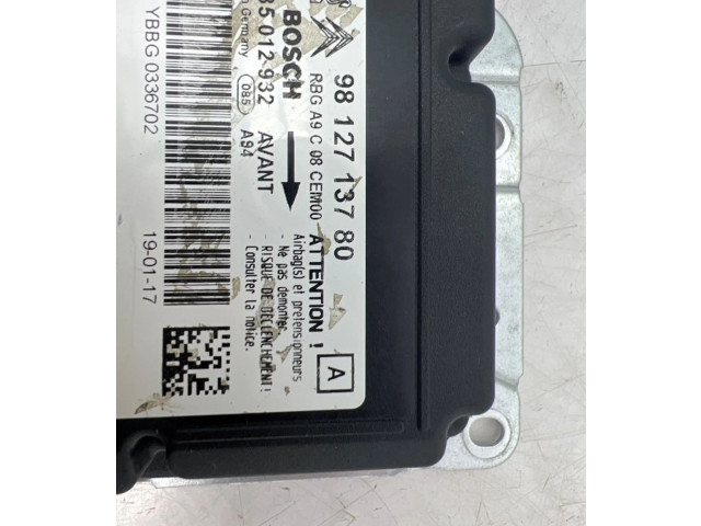 Блок подушек безопасности 9812713780, 0285012932 Peugeot 2008 I