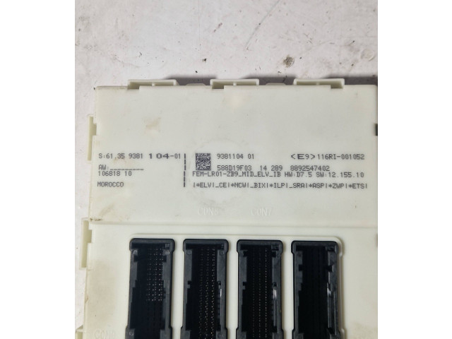 Řídící jednotka 9381104, 8892547402 BMW 3 F30 F35 F31 2015