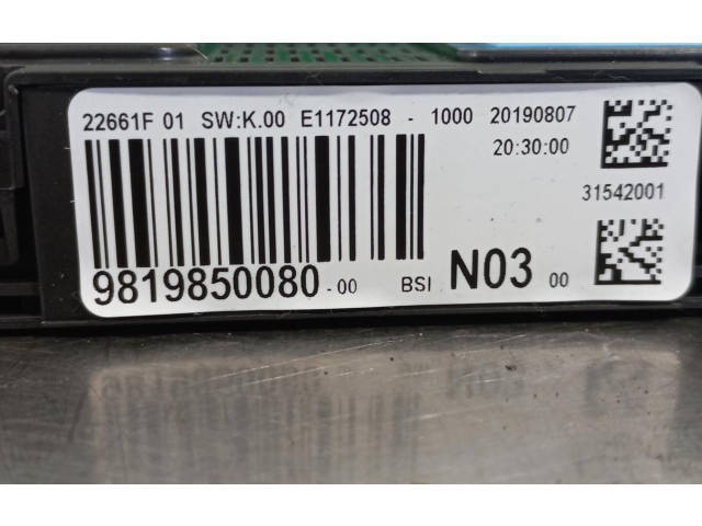 Блок предохранителей 9819850080   Peugeot 2008 I    