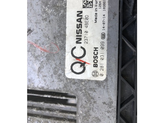Řídící jednotka 237104BE0D, 0281031099 Nissan X-Trail T32 2014