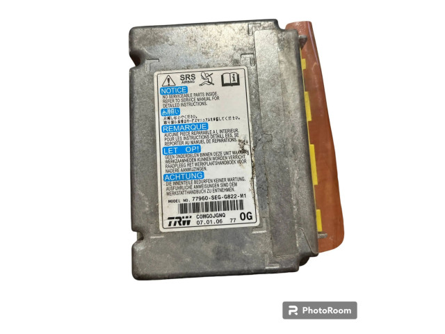 Блок подушек безопасности 77960SEGG822M1, C0MG0JGNQ Honda Accord