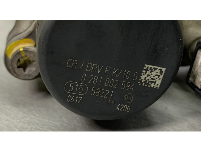 Vstřikovací lišta 51558321, 0281002584 Lancia Musa pro naftový motor 1.3