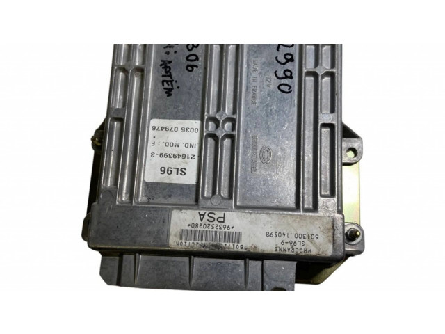 Блок управления двигателя 9632520280, 601300140598   Peugeot 306