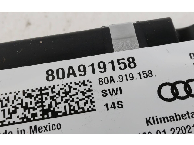 Блок управления климат-контролем 80A919158 Audi Q5 SQ5