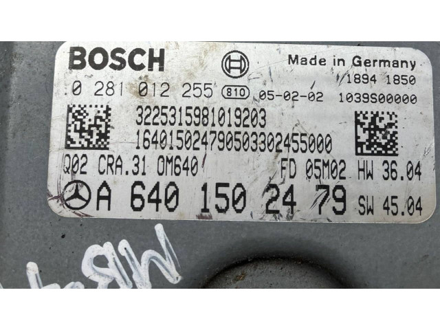 Řídící jednotka A6401502479, 1039S00000 Mercedes-Benz A W168 2001