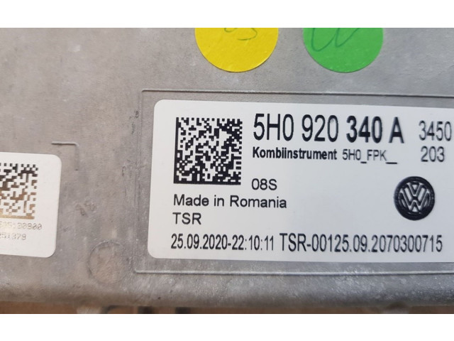 Přístrojová deska Volkswagen Golf VIII 2021 5H0920340B, N58456
