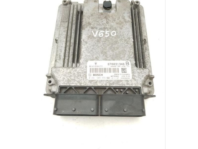 Блок управления двигателя  670031346, 0261S09896   Maserati Ghibli 