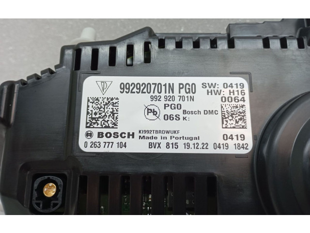 Přístrojová deska Porsche 911 992 2023 992920701N