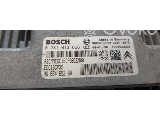 Блок управления климат-контролем 0281013666, 9665465280 Citroen C-Crosser