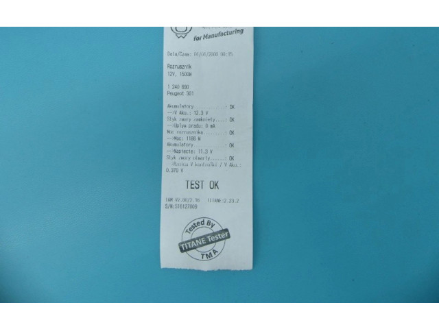 Turbodmychadlo Стартер TS12-77, IMPRK1240690 Peugeot 301