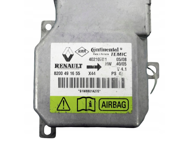 Блок подушек безопасности 8200491655, 402107B1 Renault Twingo II