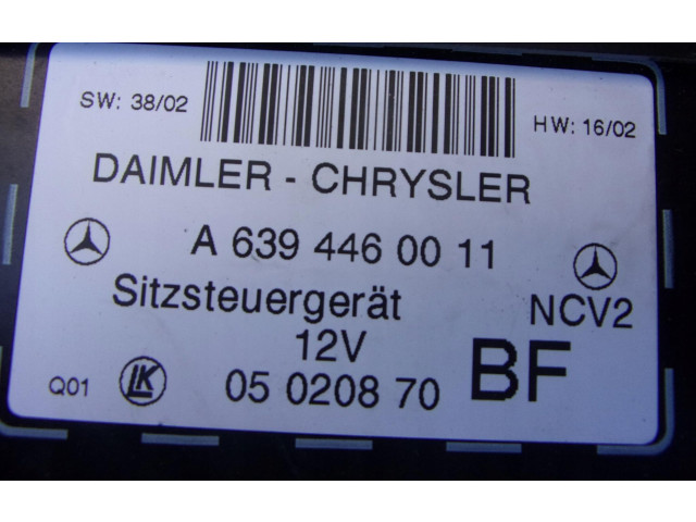 Модуль управления сидением     W6394460011    Mercedes-Benz Vito Viano W639 