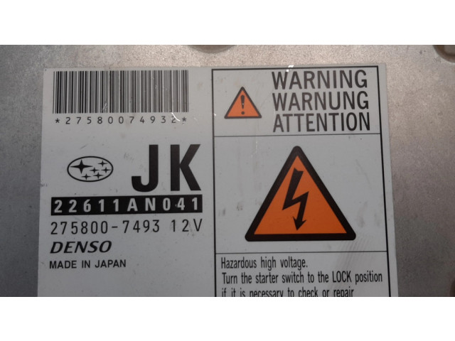 Řídící jednotka 22611AN041, 2758007493 Subaru Legacy 2008