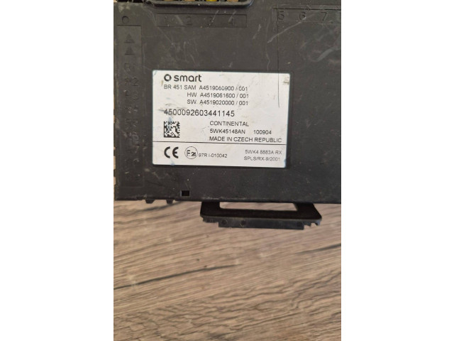 Блок комфорта A4519060900, A4519061600 Smart ForFour II W453