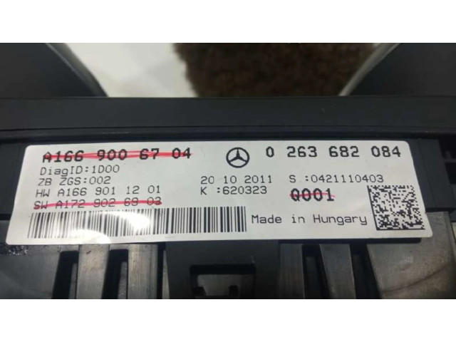 Přístrojová deska Mercedes-Benz ML AMG W164 2012 A1669006704