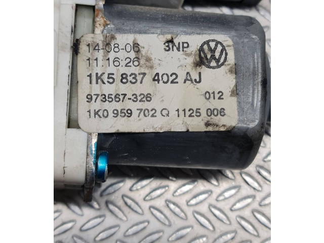 Передний двигатель механизма для подъема окон Volkswagen Jetta V 2005 - 2010 года 1K5837402AJ, 1K0959702Q