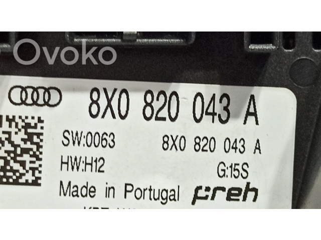 Блок управления климат-контролем 8X0820043B, 8X0820043A   Audi A1