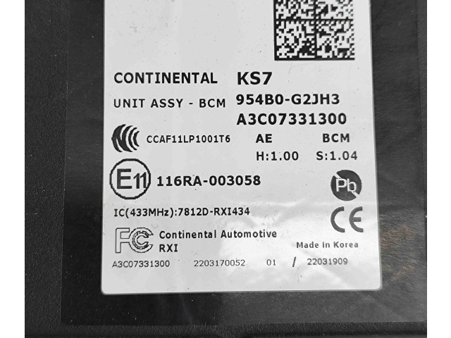 Блок комфорта 954B0G2JH3, A3C07331300   Hyundai Ioniq   